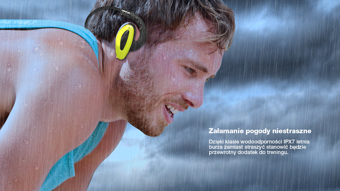 Wodoodporne słuchawki z Bluetooth i odtwarzaczem mp3 8GB - H2O