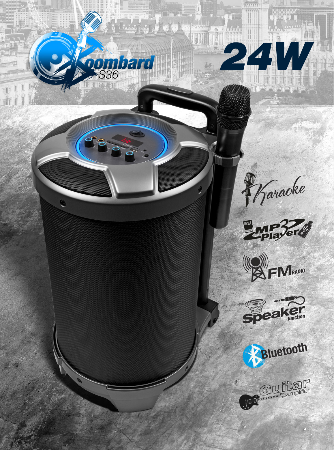 XX.Y Boombard - power audio system