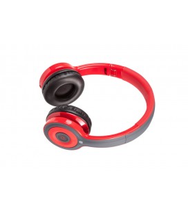 Słuchawki nauszne z Bluetooth i NFC Jello - czerwone