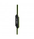 Słuchawki douszne z mikrofonem i pilotem na kablu Pixel - zielone