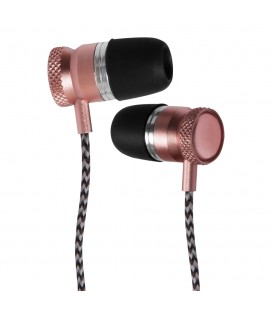Douszne słuchawki Bluetooth METALPRO SM01 - różowe