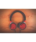 Słuchawki nauszne 3D Art 20 - czerwone