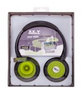 Słuchawki nauszne z MP3 Dynamic 40 - zielone