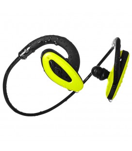 Wodoodporne słuchawki z Bluetooth i odtwarzaczem mp3 8GB - H2O żółte